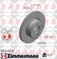 150.3402.20 Brzdový kotouč COAT Z ZIMMERMANN