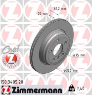 150.3405.20 Brzdový kotouč COAT Z ZIMMERMANN