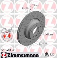 150.3428.52 Brzdový kotouč SPORT BRAKE DISC COAT Z ZIMMERMANN