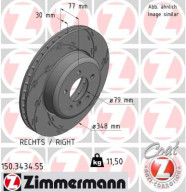 150.3434.55 Brzdový kotouč BLACK Z ZIMMERMANN