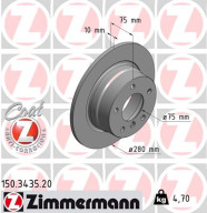 150.3435.20 Brzdový kotouč COAT Z ZIMMERMANN