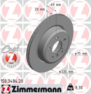 150.3484.20 Brzdový kotouč COAT Z ZIMMERMANN