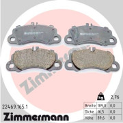 22469.165.1 Sada brzdových destiček, kotoučová brzda ZIMMERMANN