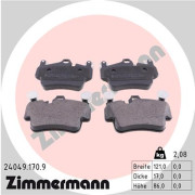 24049.170.9 Sada brzdových destiček, kotoučová brzda pb:z ZIMMERMANN