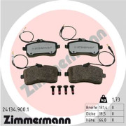 24134.900.1 Sada brzdových destiček, kotoučová brzda rd:z ZIMMERMANN