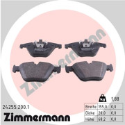 24255.200.1 Sada brzdových destiček, kotoučová brzda ZIMMERMANN