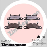 24721.970.1 Sada brzdových destiček, kotoučová brzda rd:z ZIMMERMANN