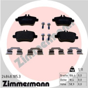 24848.185.3 Sada brzdových destiček, kotoučová brzda ZIMMERMANN