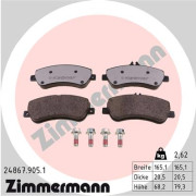 24867.905.1 Sada brzdových destiček, kotoučová brzda rd:z ZIMMERMANN