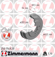 250.1749.20 Brzdový buben COAT Z ZIMMERMANN