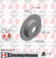 400.3644.20 Brzdový kotouč COAT Z ZIMMERMANN