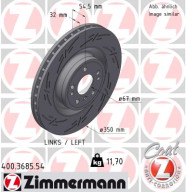 400.3685.54 Brzdový kotouč BLACK Z ZIMMERMANN