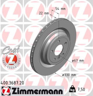 400.3687.20 Brzdový kotouč COAT Z ZIMMERMANN