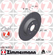 400.3691.52 Brzdový kotouč SPORT BRAKE DISC COAT Z ZIMMERMANN