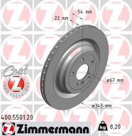 400.5501.20 Brzdový kotouč COAT Z ZIMMERMANN