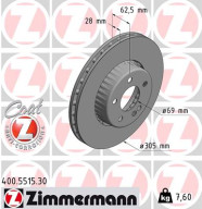 400.5515.30 Brzdový kotouč FORMULA S COAT Z ZIMMERMANN