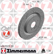 400.5517.20 Brzdový kotouč COAT Z ZIMMERMANN