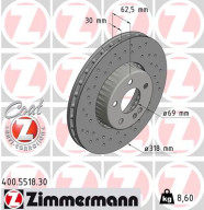 400.5518.30 Brzdový kotouč FORMULA S COAT Z ZIMMERMANN