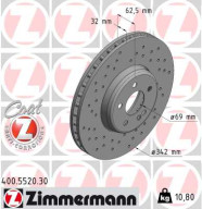 400.5520.30 Brzdový kotouč FORMULA S COAT Z ZIMMERMANN