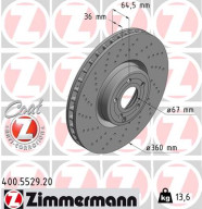 400.5529.20 Brzdový kotouč COAT Z ZIMMERMANN