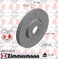 400.5549.20 Brzdový kotouč COAT Z ZIMMERMANN