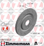 400.5550.20 Brzdový kotouč COAT Z ZIMMERMANN