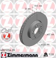 400.5554.20 Brzdový kotouč COAT Z ZIMMERMANN