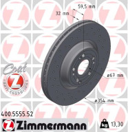 400.5555.52 Brzdový kotouč SPORT BRAKE DISC COAT Z ZIMMERMANN