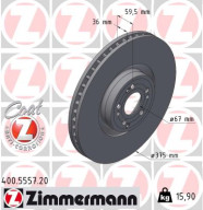 400.5557.20 Brzdový kotouč COAT Z ZIMMERMANN