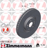 400.5558.20 Brzdový kotouč COAT Z ZIMMERMANN