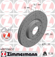 400.5566.52 Brzdový kotouč SPORT BRAKE DISC COAT Z ZIMMERMANN