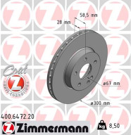 400.6472.20 Brzdový kotouč COAT Z ZIMMERMANN