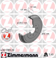 430.1789.20 Brzdový buben COAT Z ZIMMERMANN