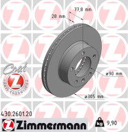 430.2601.20 Brzdový kotouč COAT Z ZIMMERMANN