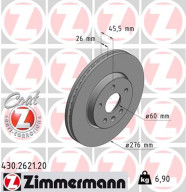 430.2621.20 Brzdový kotouč COAT Z ZIMMERMANN