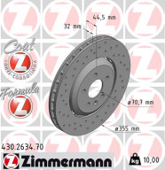 430.2634.70 Brzdový kotouč FORMULA Z BRAKE DISC ZIMMERMANN