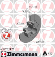 430.2639.20 Brzdový kotouč COAT Z ZIMMERMANN