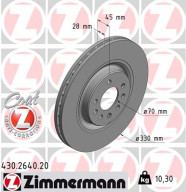 430.2640.20 Brzdový kotouč COAT Z ZIMMERMANN