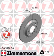 440.3126.20 Brzdový kotouč COAT Z ZIMMERMANN