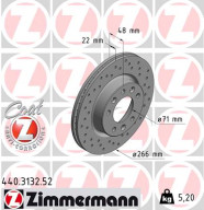 440.3132.52 Brzdový kotouč SPORT BRAKE DISC COAT Z ZIMMERMANN