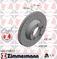 460.4508.52 Brzdový kotouč SPORT BRAKE DISC COAT Z ZIMMERMANN