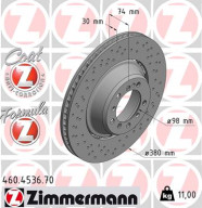 460.4536.70 Brzdový kotouč FORMULA Z BRAKE DISC ZIMMERMANN