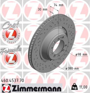 460.4537.70 Brzdový kotouč FORMULA Z BRAKE DISC ZIMMERMANN