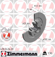 470.2434.20 Brzdový kotouč COAT Z ZIMMERMANN