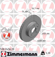 530.2456.20 Brzdový kotouč COAT Z ZIMMERMANN