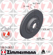 530.2458.52 Brzdový kotouč SPORT BRAKE DISC COAT Z ZIMMERMANN