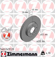 540.2491.20 Brzdový kotouč COAT Z ZIMMERMANN