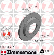 540.2499.20 Brzdový kotouč COAT Z ZIMMERMANN