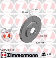 540.5300.20 Brzdový kotouč COAT Z ZIMMERMANN