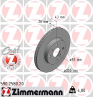 590.2580.20 Brzdový kotouč COAT Z ZIMMERMANN